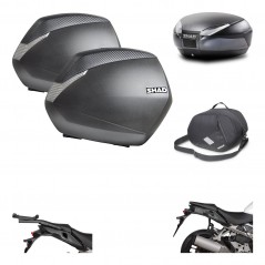 SHAD Baul trasero + maletas laterales bolsa interna herraje 3p montaje SH36 SH 36 SH48 DARK GREY PREMIUM KIT-271791