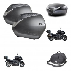 SHAD Baul trasero + maletas laterales herraje 3p bolsa interna montaje SH36 SH 36 SH48 DARK GREY PREMIUM KIT-271887