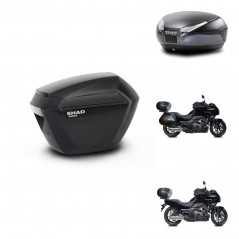 SHAD Rear trunk + side cases + 3p hardware + mounting hardware SH23 SH48 DARK GREY PREMIUM KIT-271889