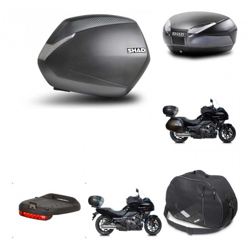 SHAD Rear trunk + side cases + 3p hardware + accessories + mounting hardware SH36 SH 36 SH48 DARK GREY PREMIUM KIT-271915