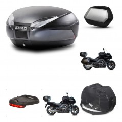 SHAD Side cases + rear trunk + 3p hardware + accessories + mounting hardware SH48 DARK GREY PREMIUM SC SH35 PREMIUM KIT-271921