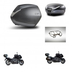 SHAD Rear trunk + side cases + upper rack rack + 3p hardware + mounting hardware SH36 SH 36 SH48 DARK GREY PREMIUM KIT-271924