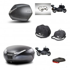 SHAD Baul trasero + maletas laterales accesorios herraje 3p montaje SH36 SH 36 SH48 DARK GREY PREMIUM KIT-271950