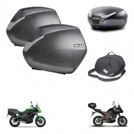 SHAD Baul trasero + maletas laterales bolsa interna herraje montaje 3p SH36 SH 36 SH48 DARK GREY PREMIUM KIT-271959