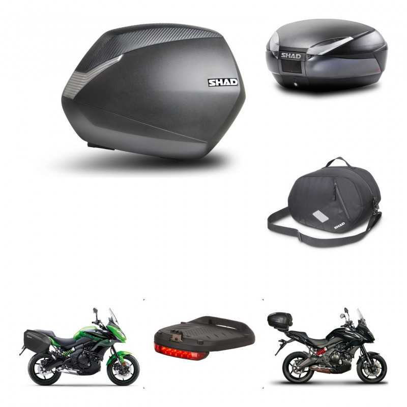 SHAD Rear trunk + side cases + accessories + mounting hardware + 3p hardware SH36 SH 36 SH48 DARK GREY PREMIUM KIT-271968