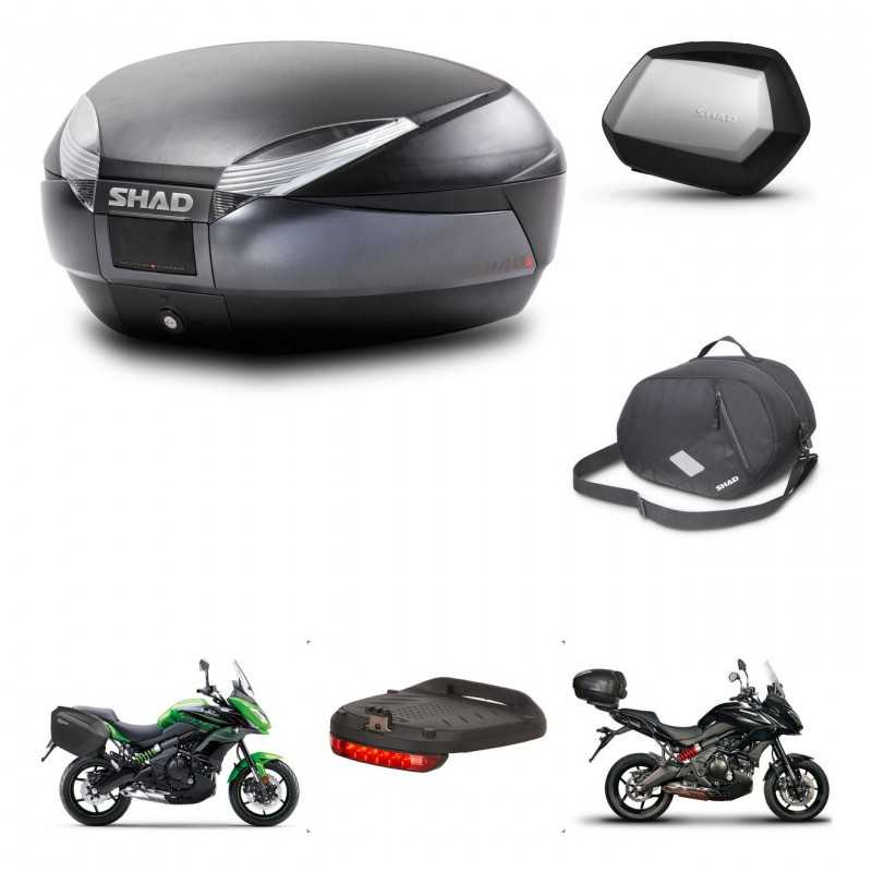 SHAD Side cases + rear trunk + accessories + mounting hardware + 3p hardware SH48 DARK GREY PREMIUM SC SH35 PREMIUM KIT-271974