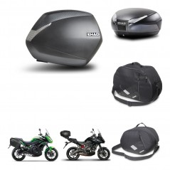 SHAD Baul trasero + maletas laterales accesorios herraje montaje 3p SH36 SH 36 SH48 DARK GREY PREMIUM KIT-271977