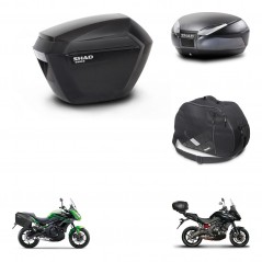 SHAD Baul trasero + maletas laterales bolsa interna herraje montaje 3p SH23 SH48 DARK GREY PREMIUM KIT-271979