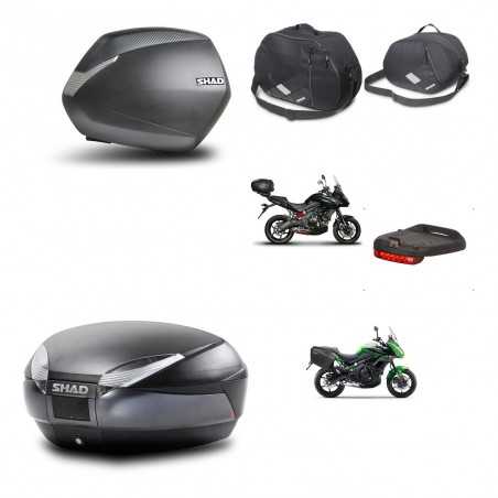 SHAD Rear trunk + side cases + accessories + mounting hardware + 3p hardware SH36 SH 36 SH48 DARK GREY PREMIUM KIT-271986