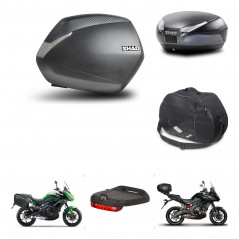 SHAD Rear trunk + side cases + accessories + mounting hardware + 3p hardware SH36 SH 36 SH48 DARK GREY PREMIUM KIT-271987