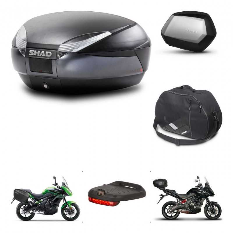 SHAD Side cases + rear trunk + accessories + mounting hardware + 3p hardware SH48 DARK GREY PREMIUM SC SH35 PREMIUM KIT-271993