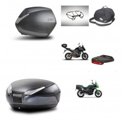 SHAD Baul trasero + maletas laterales accesorios herraje montaje 3p SH36 SH 36 SH48 DARK GREY PREMIUM KIT-272004