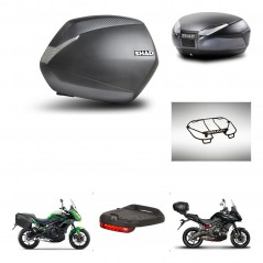 SHAD Baul trasero + maletas laterales accesorios herraje montaje 3p SH36 SH 36 SH48 DARK GREY PREMIUM KIT-272005