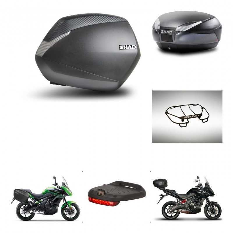 SHAD Rear trunk + side cases + accessories + mounting hardware + 3p hardware SH36 SH 36 SH48 DARK GREY PREMIUM KIT-272005
