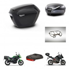 SHAD Baul trasero + maletas laterales accesorios herraje montaje 3p SH23 SH48 DARK GREY PREMIUM KIT-272006