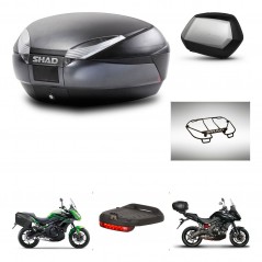 SHAD Side cases + rear trunk + accessories + mounting hardware + 3p hardware SH48 DARK GREY PREMIUM SC SH35 PREMIUM KIT-272011