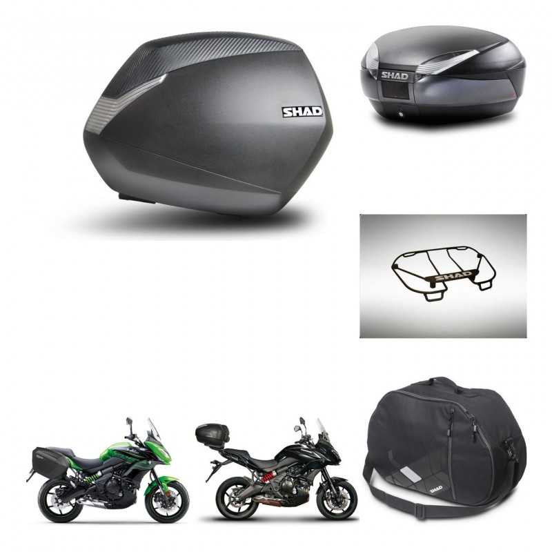 SHAD Rear trunk + side cases + accessories + mounting hardware + 3p hardware SH36 SH 36 SH48 DARK GREY PREMIUM KIT-272014