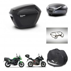 SHAD Baul trasero + maletas laterales accesorios herraje montaje 3p SH23 SH48 DARK GREY PREMIUM KIT-272015