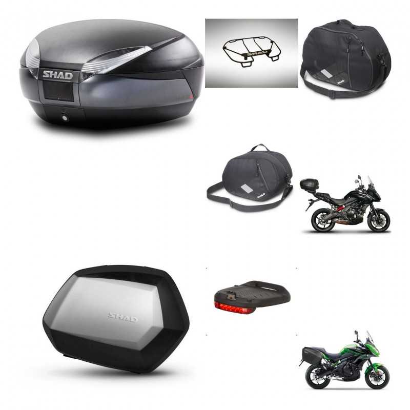 SHAD Side cases + rear trunk + accessories + mounting hardware + 3p hardware SH48 DARK GREY PREMIUM SC SH35 PREMIUM KIT-272028