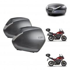 SHAD Baul trasero + maletas laterales herraje 3p montaje SH36 SH 36 SH48 DARK GREY PREMIUM KIT-272032