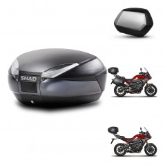 SHAD Side cases + rear trunk + 3p hardware + mounting hardware SH48 DARK GREY PREMIUM SC SH35 PREMIUM KIT-272038