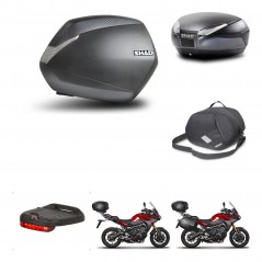 SHAD Baul trasero + maletas laterales accesorios herraje 3p montaje SH36 SH 36 SH48 DARK GREY PREMIUM KIT-272040
