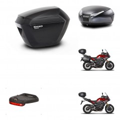 SHAD Rear trunk + side cases + 3p hardware + mounting hardware + brake light SH23 SH48 DARK GREY PREMIUM KIT-272042