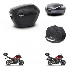 SHAD Rear trunk + side cases + internal bag + 3p hardware + mounting hardware SH23 SH48 DARK GREY PREMIUM KIT-272051