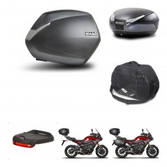 SHAD Baul trasero + maletas laterales accesorios herraje 3p montaje SH36 SH 36 SH48 DARK GREY PREMIUM KIT-272059