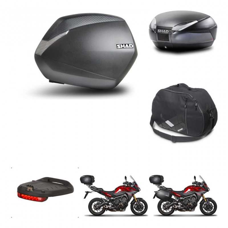 SHAD Rear trunk + side cases + accessories + 3p hardware + mounting hardware SH36 SH 36 SH48 DARK GREY PREMIUM KIT-272059