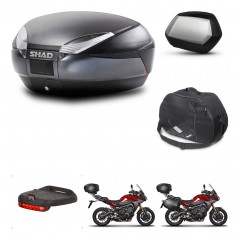 SHAD Side cases + rear trunk + accessories + 3p hardware + mounting hardware SH48 DARK GREY PREMIUM SC SH35 PREMIUM KIT-272065