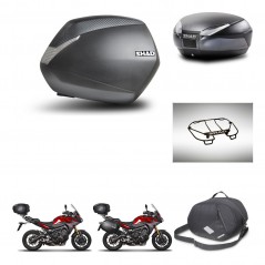 SHAD Rear trunk + side cases + accessories + 3p hardware + mounting hardware SH36 SH 36 SH48 DARK GREY PREMIUM KIT-272067