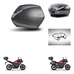 SHAD Rear trunk + side cases + upper rack rack + 3p hardware + mounting hardware SH36 SH 36 SH48 DARK GREY PREMIUM KIT-272068