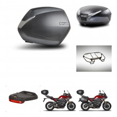 SHAD Baul trasero + maletas laterales accesorios herraje 3p montaje SH36 SH 36 SH48 DARK GREY PREMIUM KIT-272077
