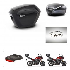 SHAD Baul trasero + maletas laterales accesorios herraje 3p montaje SH23 SH48 DARK GREY PREMIUM KIT-272078