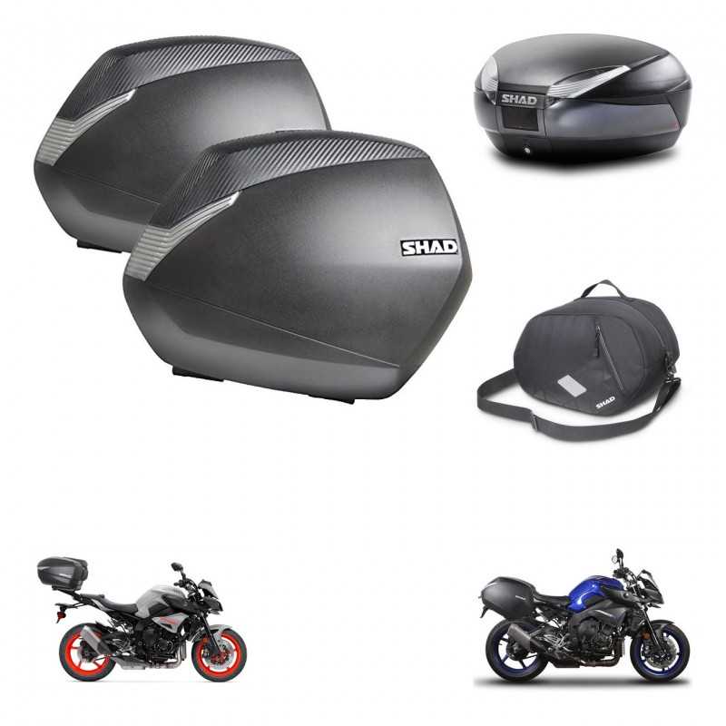 SHAD Baul trasero + maletas laterales bolsa interna herraje 3p montaje SH36 SH 36 SH48 DARK GREY PREMIUM KIT-272151