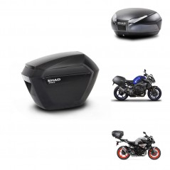 SHAD Baul trasero + maletas laterales herraje 3p montaje SH23 SH48 DARK GREY PREMIUM KIT-272153