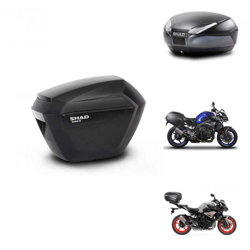 SHAD Baul trasero + maletas laterales herraje 3p montaje SH23 SH48 DARK GREY PREMIUM KIT-272153