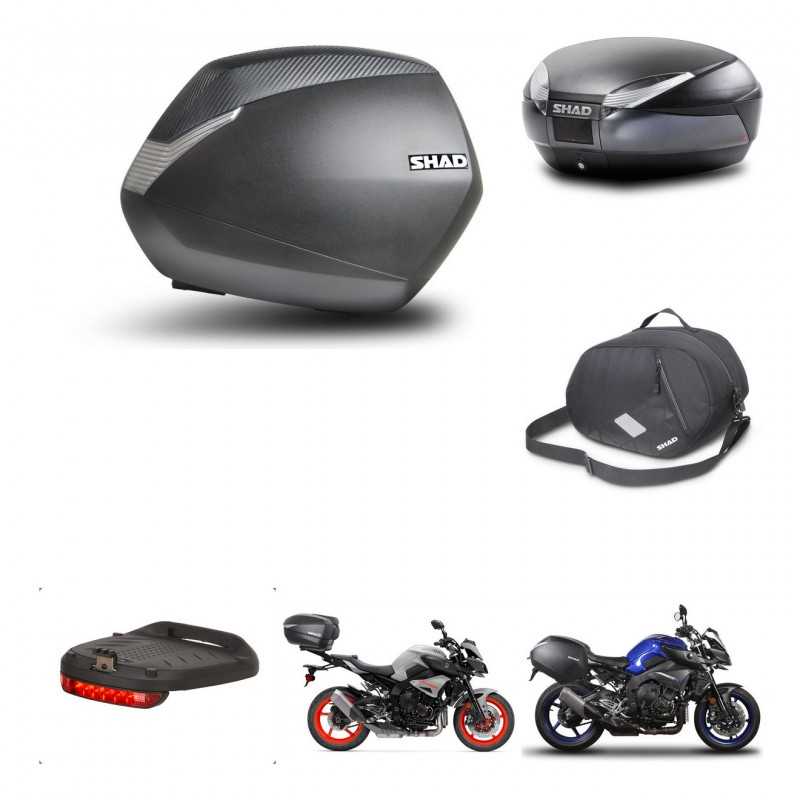 SHAD Baul trasero + maletas laterales accesorios herraje 3p montaje SH36 SH 36 SH48 DARK GREY PREMIUM KIT-272160