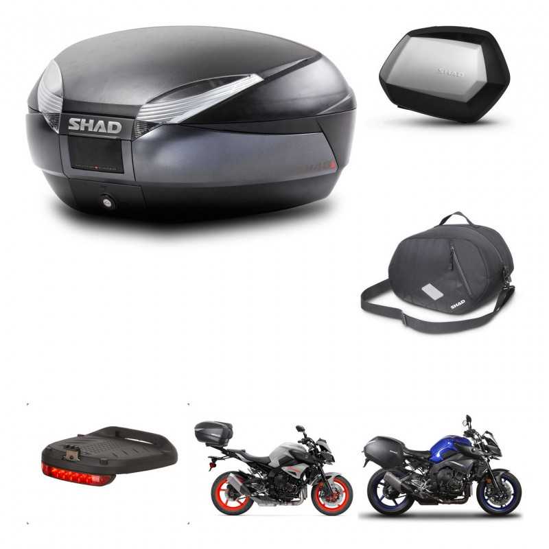 SHAD Side cases + rear trunk + accessories + 3p hardware + mounting hardware SH48 DARK GREY PREMIUM SC SH35 PREMIUM KIT-272166
