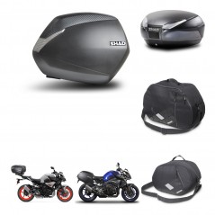 SHAD Baul trasero + maletas laterales accesorios herraje 3p montaje SH36 SH 36 SH48 DARK GREY PREMIUM KIT-272169
