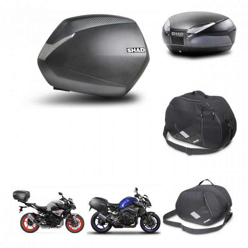 SHAD Baul trasero + maletas laterales accesorios herraje 3p montaje SH36 SH 36 SH48 DARK GREY PREMIUM KIT-272169