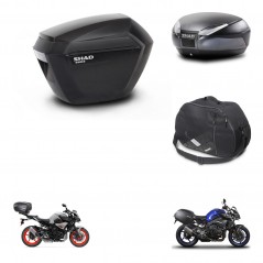 SHAD Rear trunk + side cases + internal bag + 3p hardware + mounting hardware SH23 SH48 DARK GREY PREMIUM KIT-272171