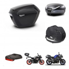 SHAD Baul trasero + maletas laterales accesorios herraje 3p montaje SH23 SH48 DARK GREY PREMIUM KIT-272180