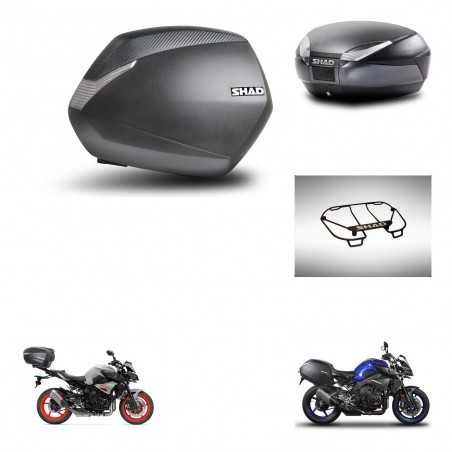 SHAD Rear trunk + side cases + upper rack rack + 3p hardware + mounting hardware SH36 SH 36 SH48 DARK GREY PREMIUM KIT-272188