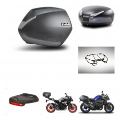 SHAD Baul trasero + maletas laterales accesorios herraje 3p montaje SH36 SH 36 SH48 DARK GREY PREMIUM KIT-272197