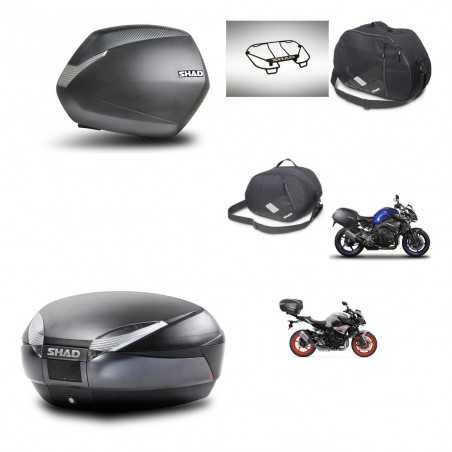 SHAD Baul trasero + maletas laterales accesorios herraje 3p montaje SH36 SH 36 SH48 DARK GREY PREMIUM KIT-272205
