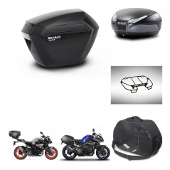 SHAD Rear trunk + side cases + accessories + 3p hardware + mounting hardware SH23 SH48 DARK GREY PREMIUM KIT-272207