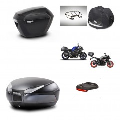 SHAD Rear trunk + side cases + accessories + 3p hardware + mounting hardware SH23 SH48 DARK GREY PREMIUM KIT-272216