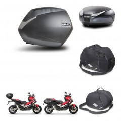 SHAD Baul trasero + maletas laterales accesorios herraje 3p montaje SH36 SH 36 SH48 DARK GREY PREMIUM KIT-272241
